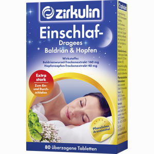 Zirkulin Einschlaf- Dragees Baldrian & Hopfen  80 Stück - ab 0,00 €