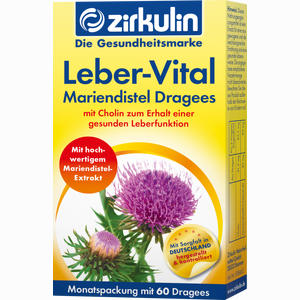 Zirkulin Leber- Vital Mariendistel Dragees  60 Stück - ab 32,90 &euro;
