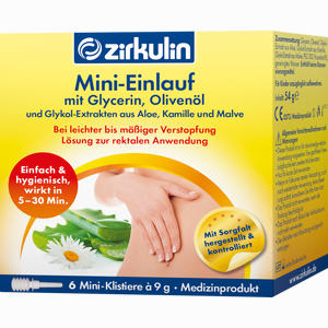 Zirkulin Mini- Einlauf Klistier 6 x 9 g - ab 0,00 €