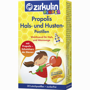 Zirkulin Propolis Hals- und Husten Pastillen Kids  30 Stück - ab 0,00 &euro;