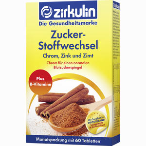 Zirkulin Zuckerstoffwechsel Zink Tabletten  60 Stück - ab 0,00 €