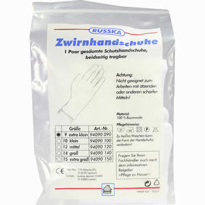 Zwirnhandschuhe Extra Klein  1 x 2 Stück - ab 2,67 €