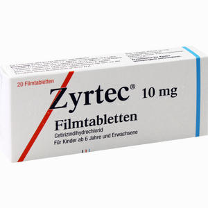 Abbildung von Zyrtec Filmtabletten UCB Pharma GmbH 20 Stück